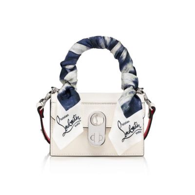 Mini Bolsos Elisa Top Handle Nano Christian Louboutin Mujer - Blancos/Multicolor/Plateados - 1200587
